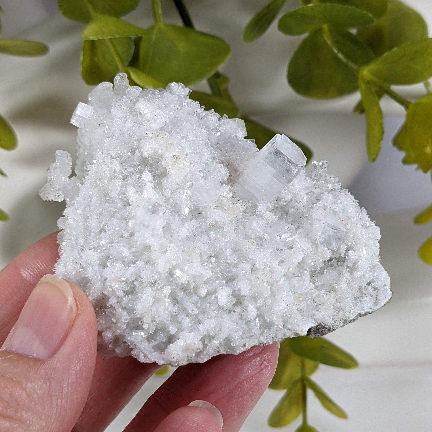  Prehnite and Apophyllite Crystal Cluster | 66 grams | Mumbai, India 