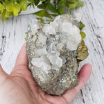  Pyrite Interlocking with Calcite | 865 gr | Huaron Mine, Peru 6