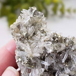  Pyrite on Quartz Crystals | Natural Raw Mineral | 59 Grams | Peru 4