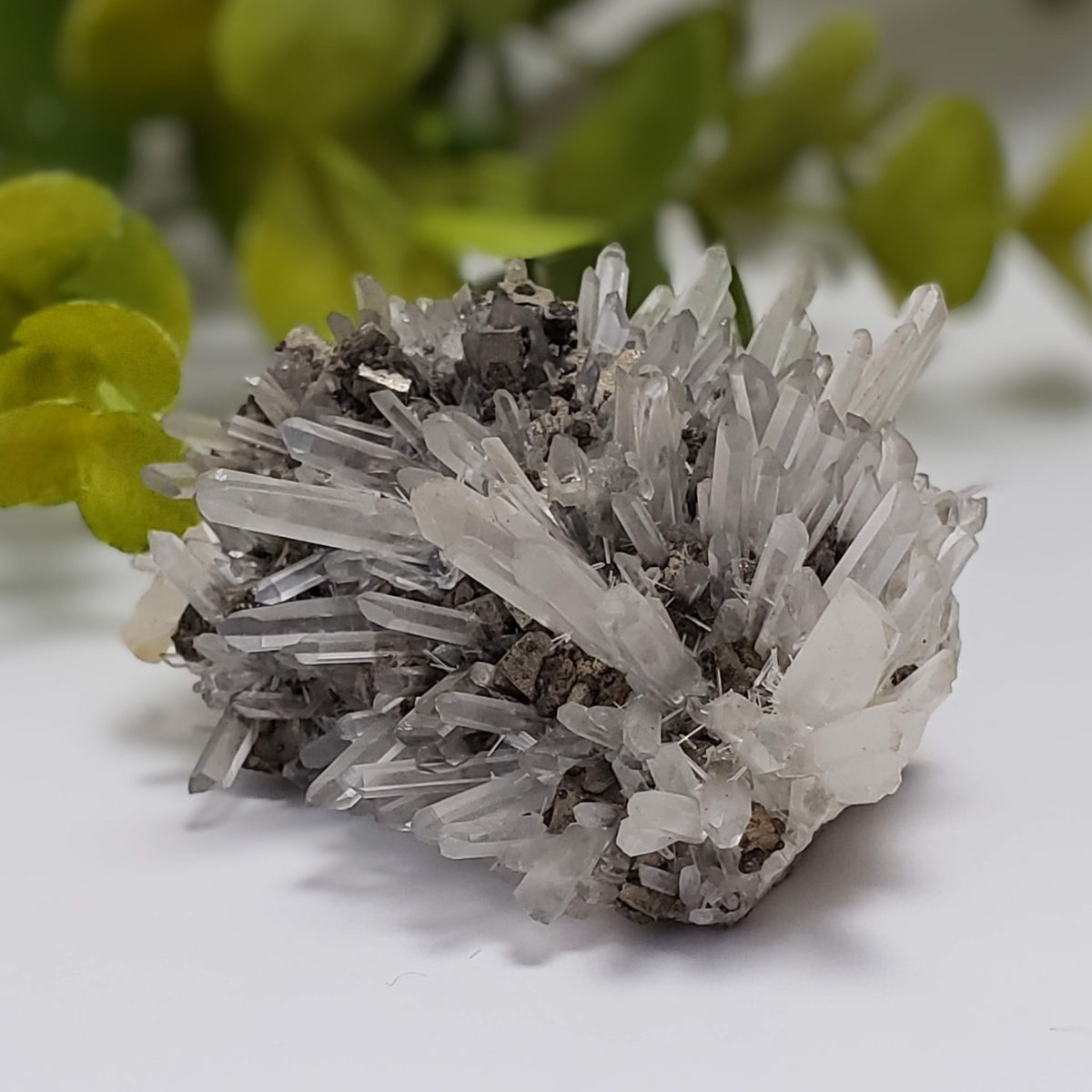  Pyrite on Quartz Crystals | Natural Raw Mineral | 90.6 Grams 3