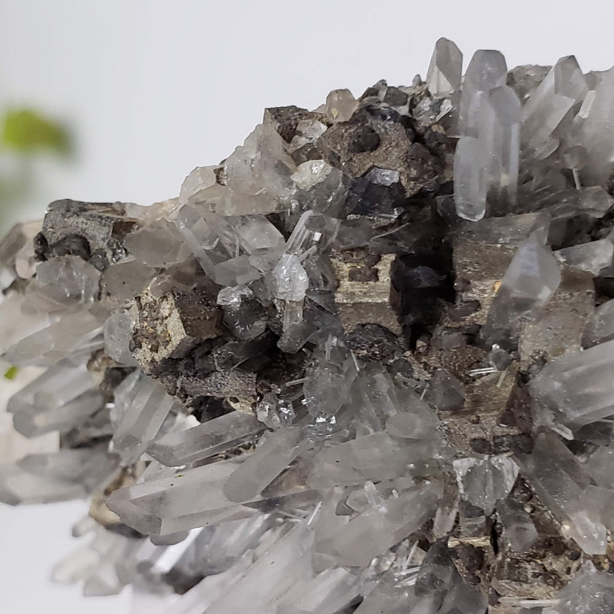  Pyrite on Quartz Crystals | Natural Raw Mineral | 90.6 Grams 5