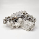  Pyrite on Quartz Crystals | Natural Raw Mineral | 93 Grams | Zacatecas, Mexico | SO24 