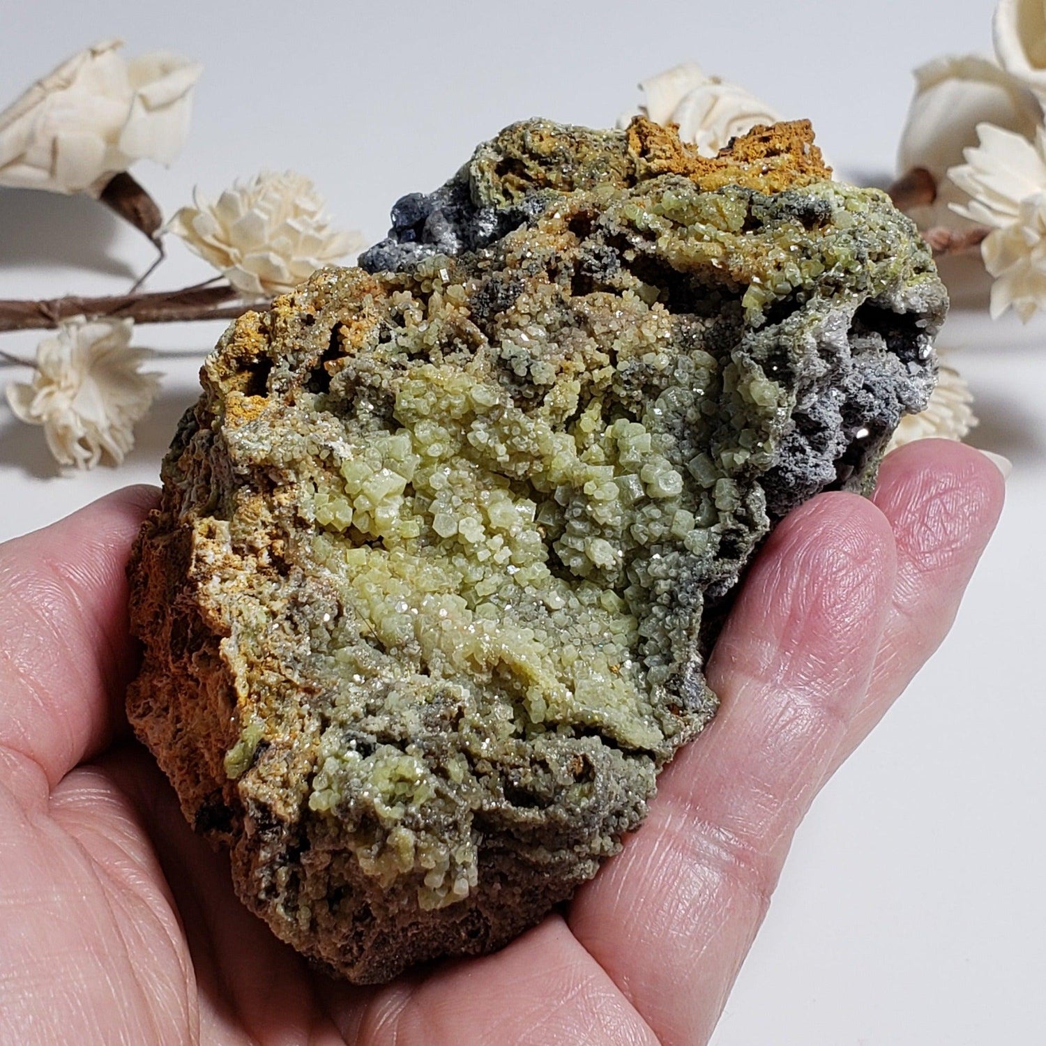  Pyromorphite Crystal Cluster | 769 Grams | Córdoba, Spain 