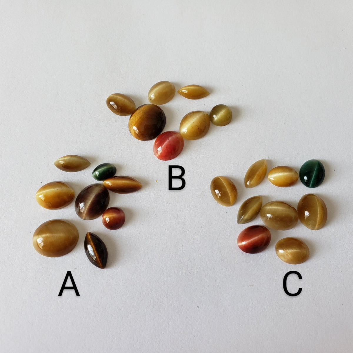  Quartz Cats Eye | Natural | Cabochon | Mixed Size Lots | Untreated | Brazil | SO24 