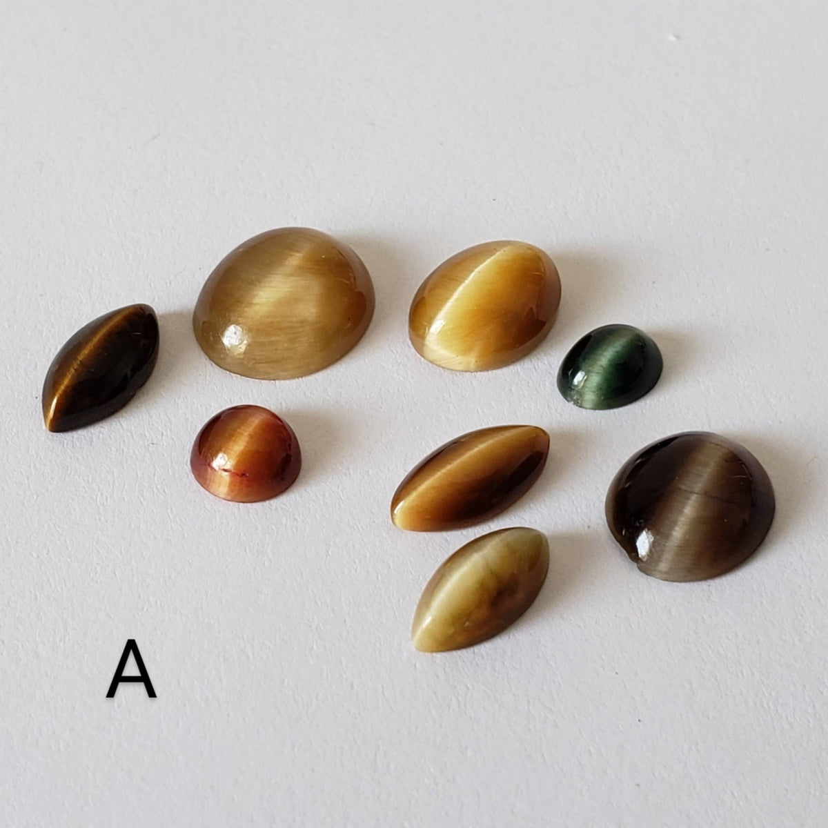  Quartz Cats Eye | Natural | Cabochon | Mixed Size Lots | Untreated | Brazil | SO24 2