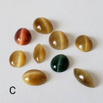  Quartz Cats Eye | Natural | Cabochon | Mixed Size Lots | Untreated | Brazil | SO24 5