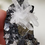  Quartz, Chalcopyrite, Sphalerite Crystal Cluster | 60.2 grams | Huaron, Peru | SO24 7