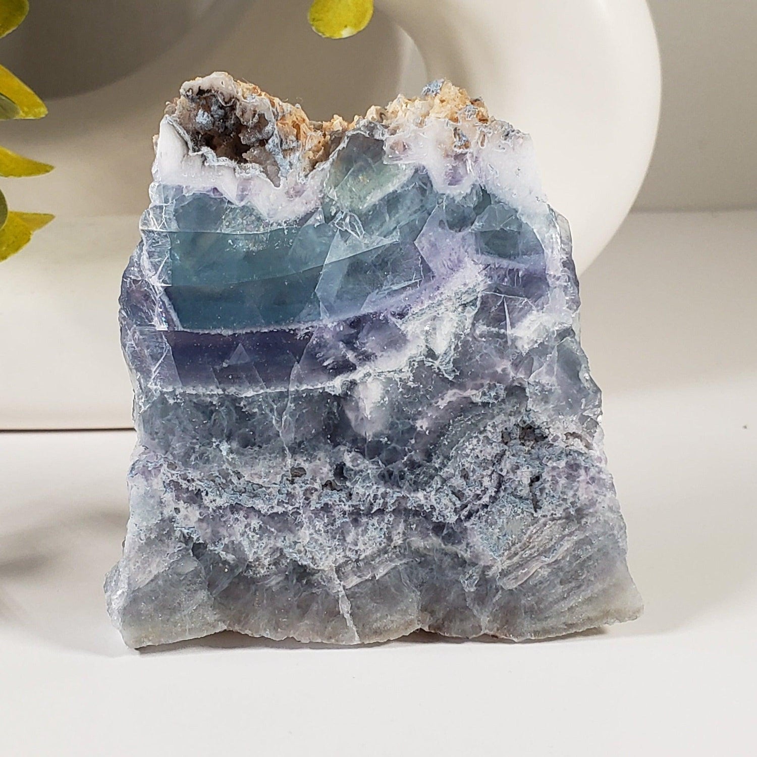  Rainbow Fluorite Slab | Double Sided | Self Standing | 150 grams | Mexico | SO24 