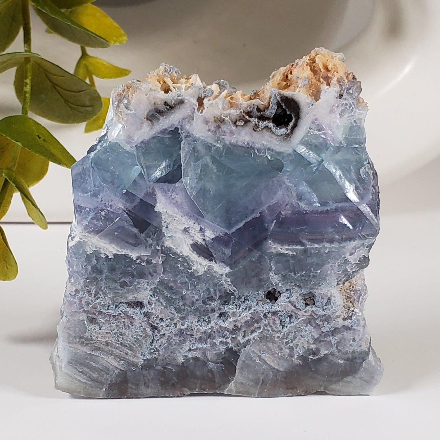  Rainbow Fluorite Slab | Double Sided | Self Standing | 150 grams | Mexico | SO24 1