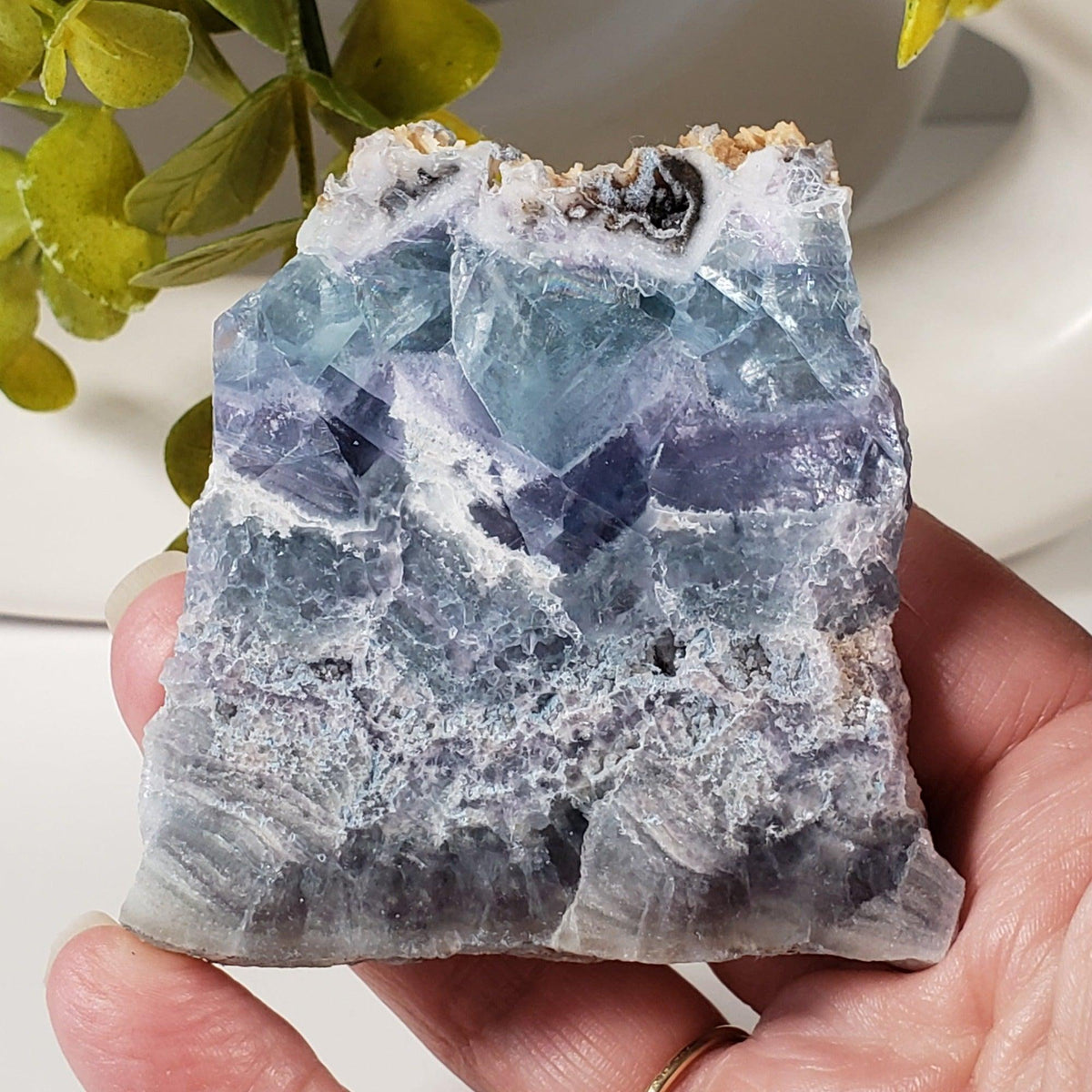  Rainbow Fluorite Slab | Double Sided | Self Standing | 150 grams | Mexico | SO24 2