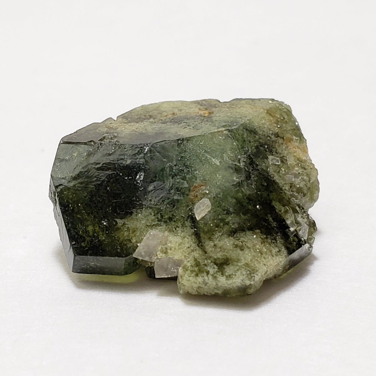  Rare Uvite Tourmaline Crystal | Natural Green with Magnesite | 4.75 grams | Brumado, Bahia, Brazil 5