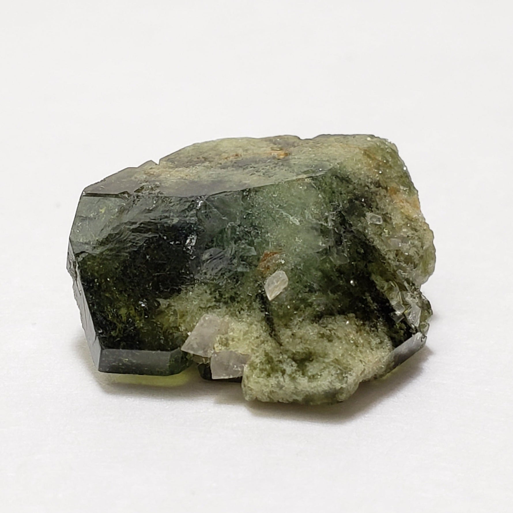 Rare Uvite Tourmaline Crystal | Natural Green with Magnesite | 4.75 grams | Brumado, Bahia, Brazil 5