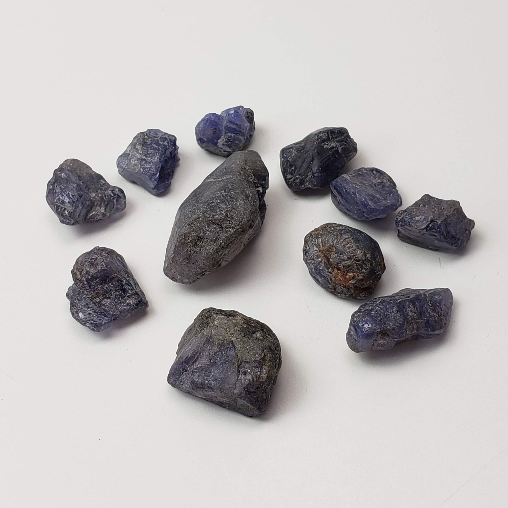  Raw Tanzanite | 11 Piece Lot | 30.4 grams 152ct. | Tanzania | SO24 