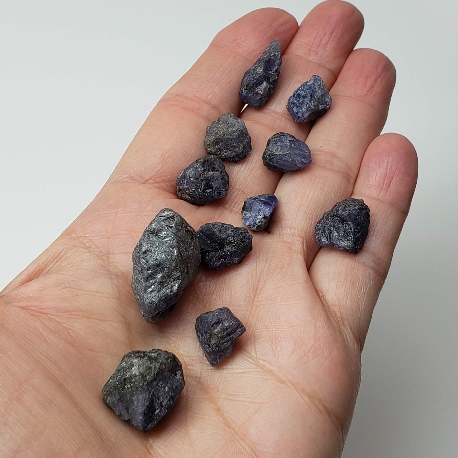  Raw Tanzanite | 11 Piece Lot | 30.4 grams 152ct. | Tanzania | SO24 1