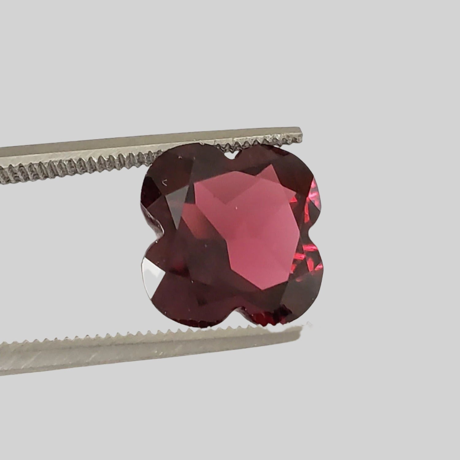  Rhodolite Garnet | Flower Shape Cut | Purplish Red | 10mm 4.41ct 