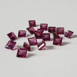  Rhodolite Garnet | Square Cut | Reddish Purple | 4mm 4