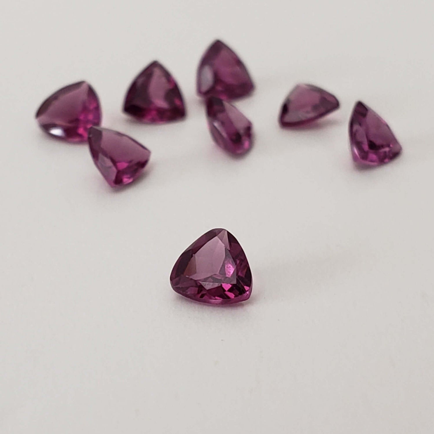  Rhodolite Garnet | Trilliant Cut | Reddish Purple | 4mm | SO24 