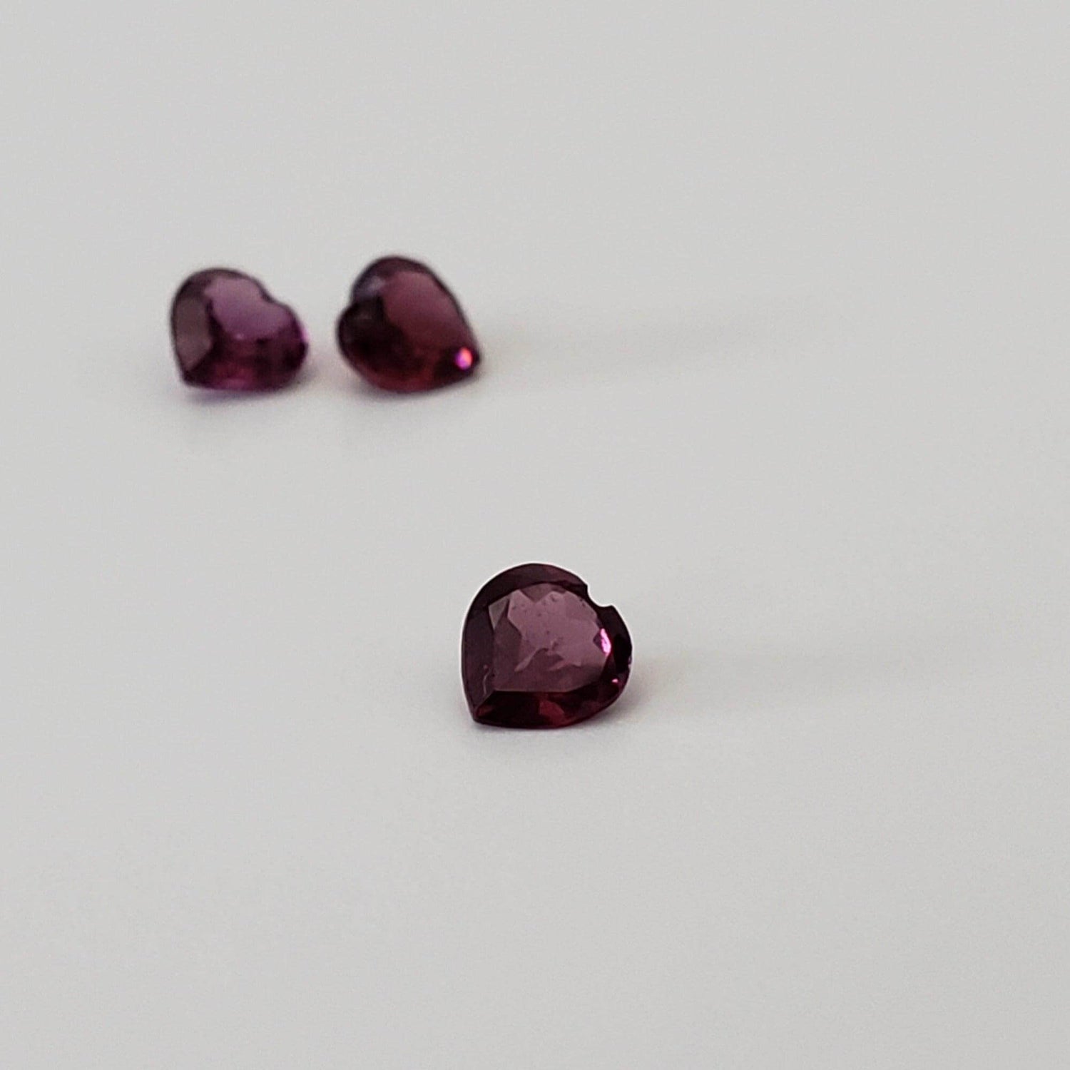 Rhodolite Garnet | Untreated Garnet | Heart Shape Cut | Reddish Purple | 4mm | SO24 1