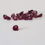  Rhodolite Garnet | Untreated Garnet | Pear Shape Cut | Reddish Purple | 4mm 
