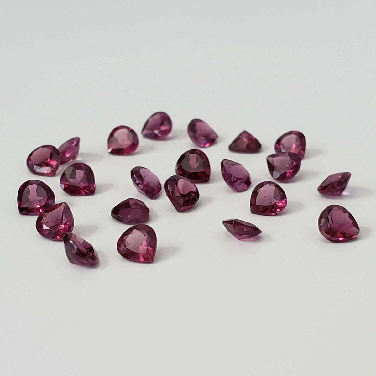 Rhodolite Garnet | Untreated Garnet | Pear Shape Cut | Reddish Purple | 4mm 3