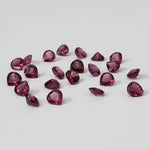  Rhodolite Garnet | Untreated Garnet | Pear Shape Cut | Reddish Purple | 4mm 3