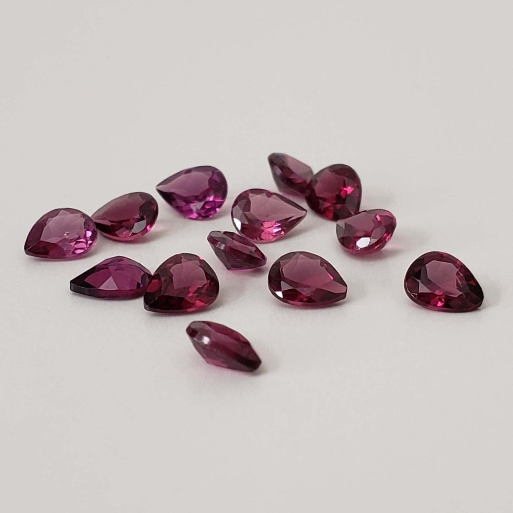  Rhodolite Garnet | Untreated Garnet | Pear Shape Cut | Reddish Purple | 5x4mm 2