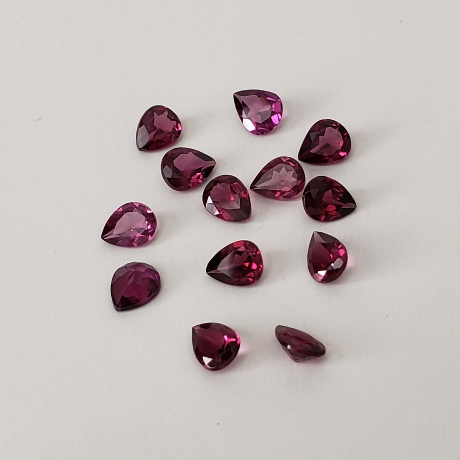  Rhodolite Garnet | Untreated Garnet | Pear Shape Cut | Reddish Purple | 5x4mm 3
