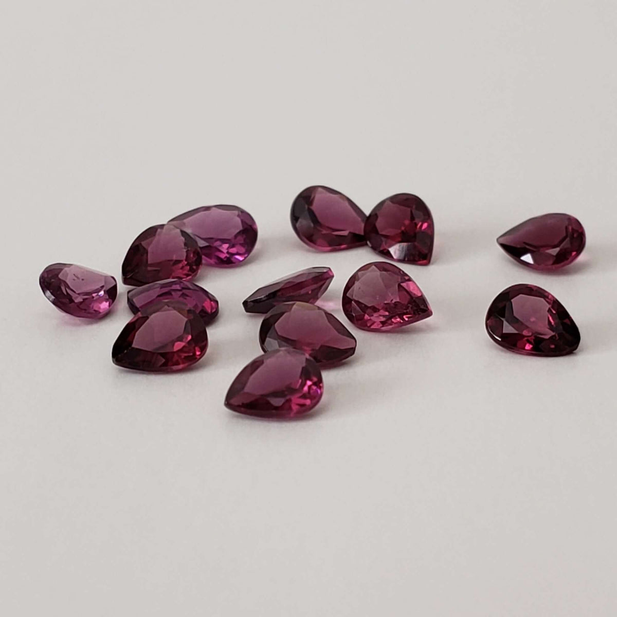  Rhodolite Garnet | Untreated Garnet | Pear Shape Cut | Reddish Purple | 5x4mm 4