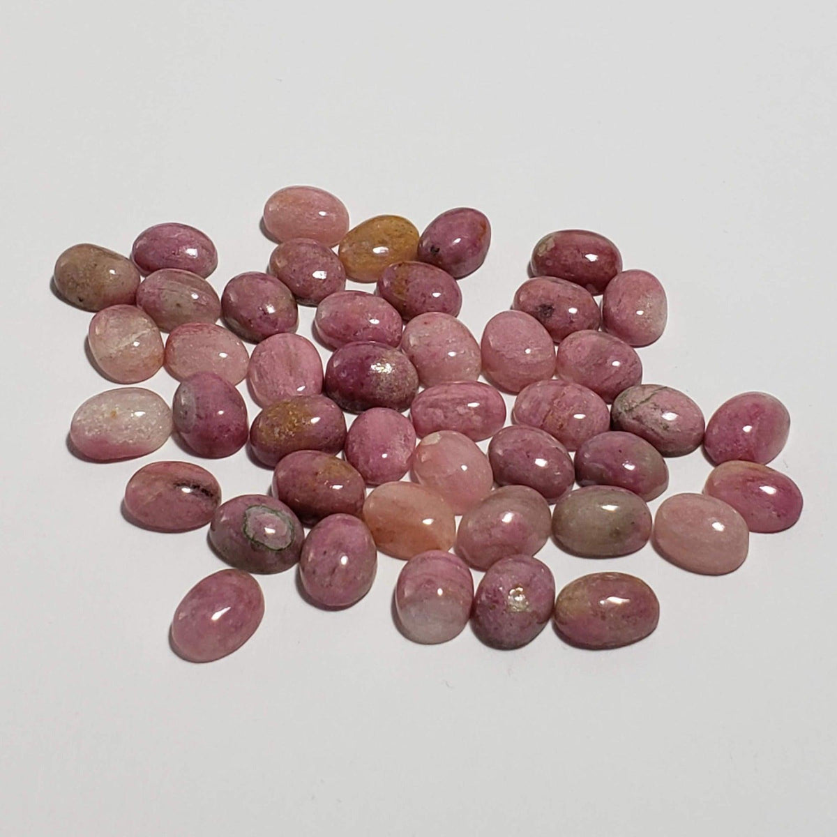 Rhodonite | Oval Cabochon | Pink | 8x6mm 3
