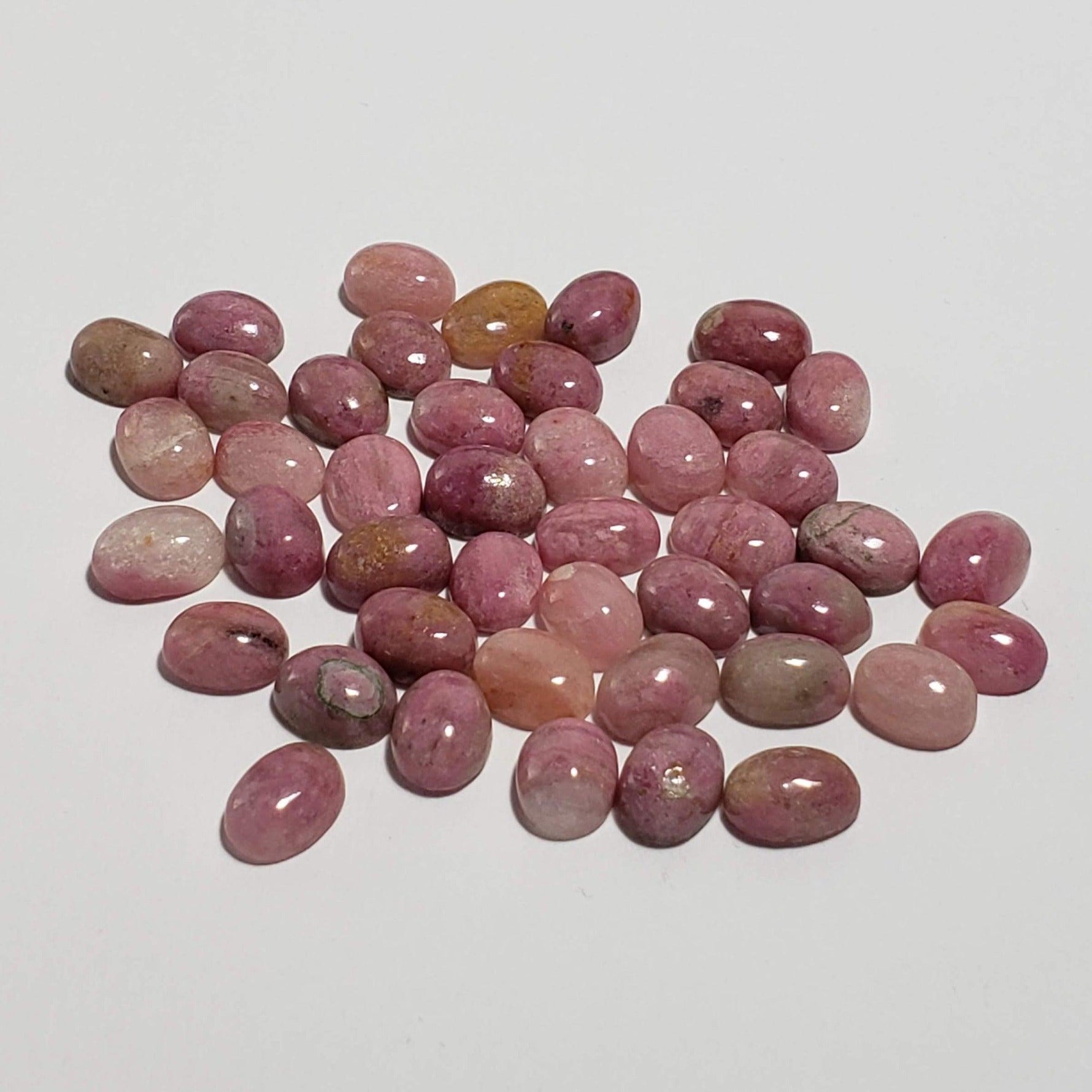 Rhodonite | Oval Cabochon | Pink | 8x6mm 3