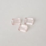  Rose Quartz | 3 Piece Lot | Octagon Cut | 8x6mm | Africa 2