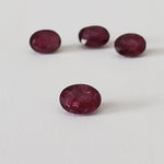  Rubellite | 4 piece Lot | Oval Cut | Dark Purple | 7x5mm | Madagascar 4