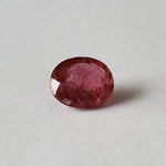  Rubellite | Checkerboard Oval Cut | 12x10mm | SO24 1