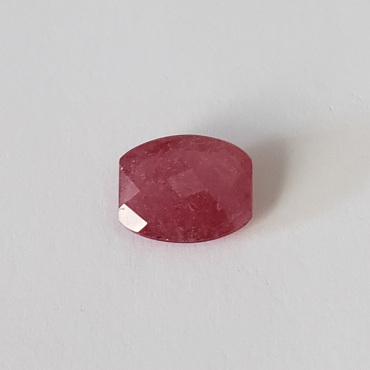  Ruby | Barrel Cut Checkerboard | Red | 10.7x8.7mm | SO24 2