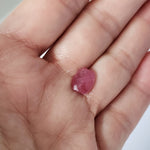  Ruby | Barrel Cut Checkerboard | Red | 10.7x8.7mm | SO24 6