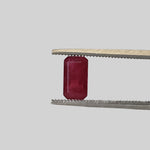  Ruby | Octagon Cut | Pigeon Blood Red | 7.3x4mm 1.3ct |  Myanmar 