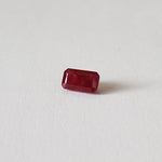  Ruby | Octagon Cut | Pigeon Blood Red | 7.3x4mm 1.3ct |  Myanmar 2