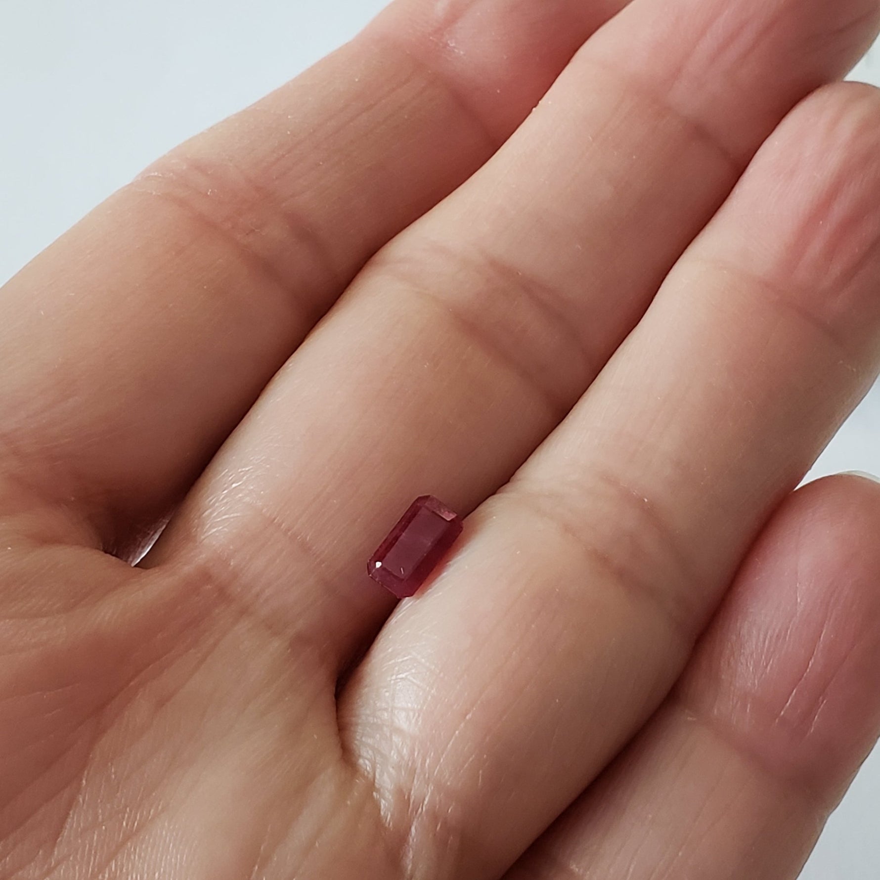  Ruby | Octagon Cut | Pigeon Blood Red | 7.3x4mm 1.3ct |  Myanmar 7