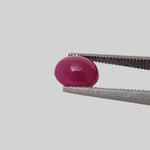  Ruby | Oval Cabochon | Pigeon Blood Red | 7x6mm 1.56ct | Myanmar 4