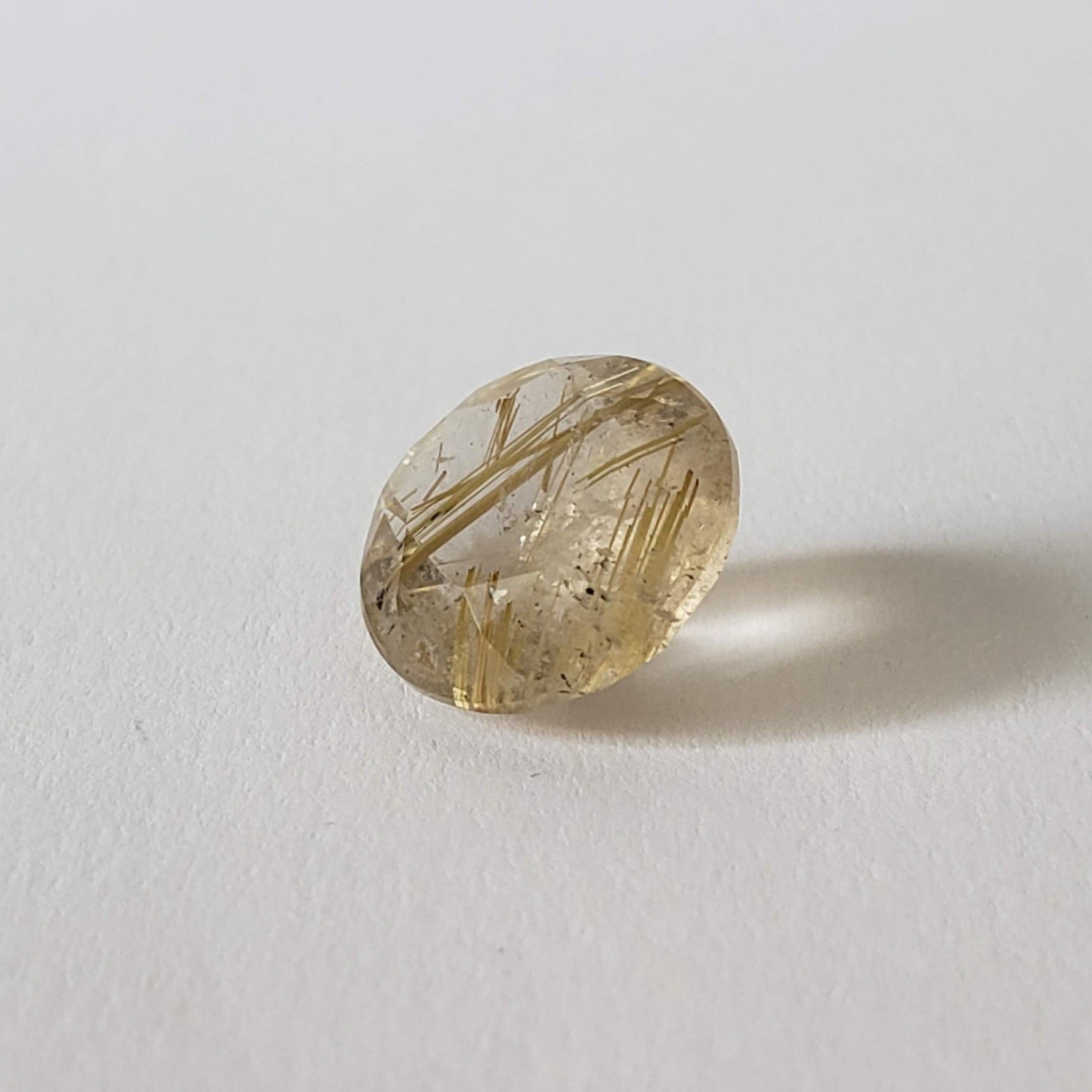  Rutilated Quartz | Faceted Round Cut | 12mm 6.15ct | Brazil 4
