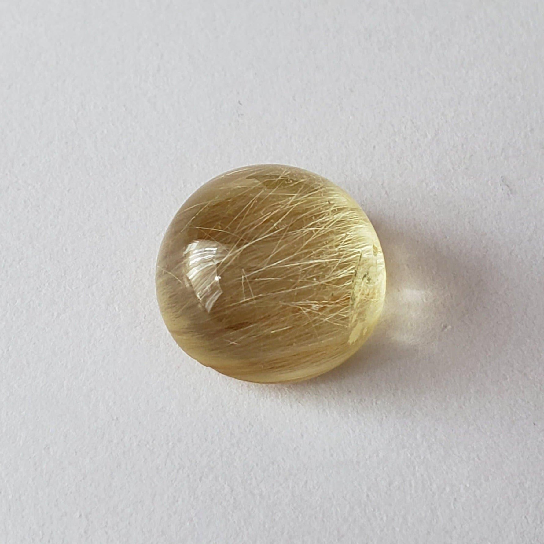  Rutile Cats Eye | Round Cabochon | 11.5mm 6.94ct 4