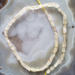  Rutile Quartz Gemstone Beads | 38 cm, 15 inch Strand | Rectangular | Yellow 