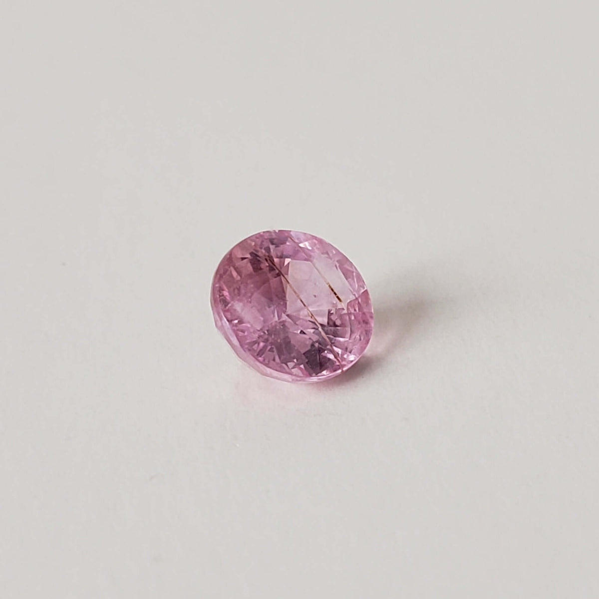  Rutile Sapphire | Oval Cut | Bright Pink | 7.5x6.5mm 1.75ct 2
