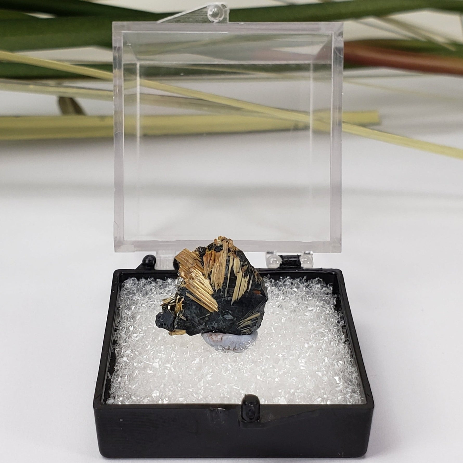  Rutile with Hematite  | Perky Box Thumbnail Specimen | Brazil | SO24 6