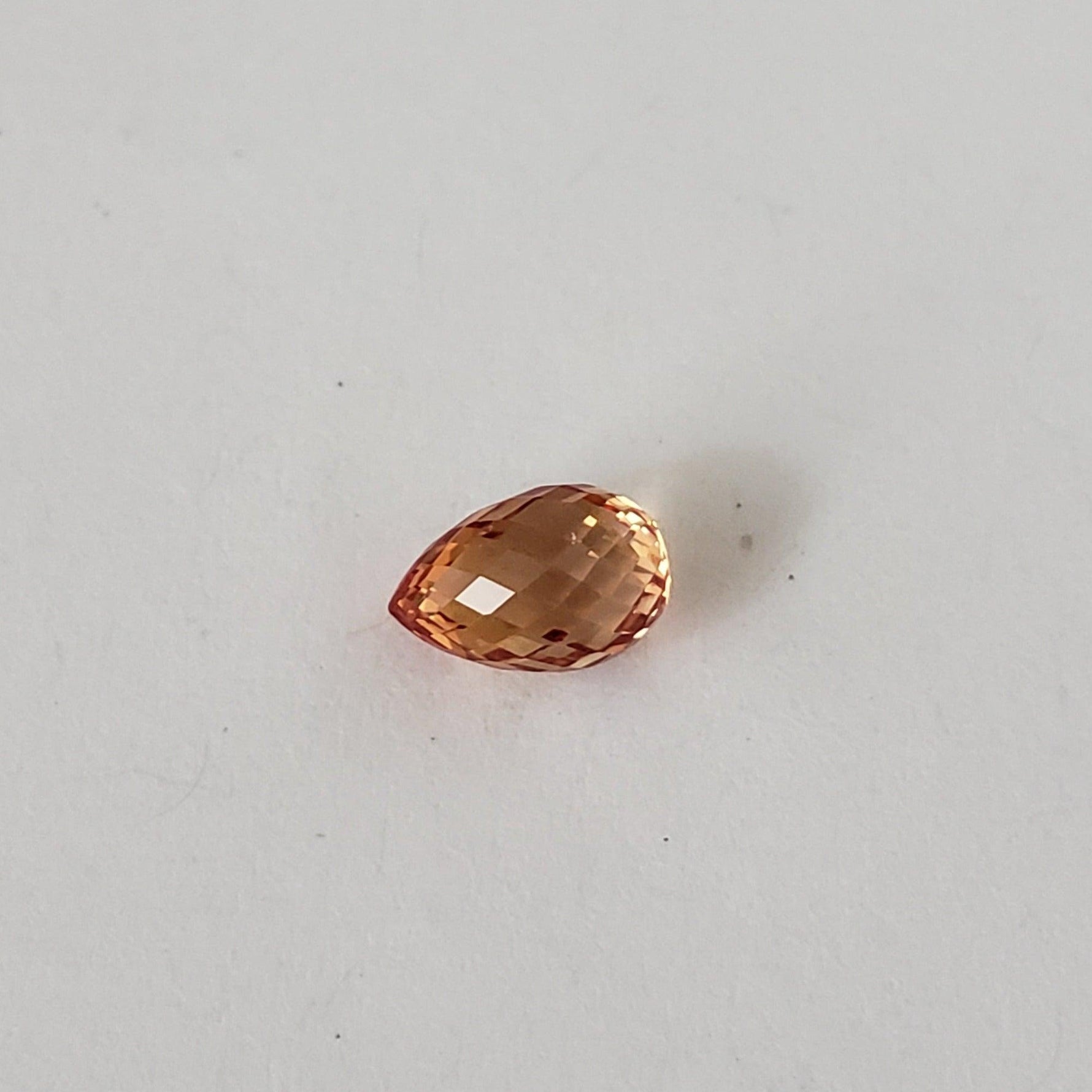  Sapphire | Briolette | Golden | 6.2x4mm | .93ct 4