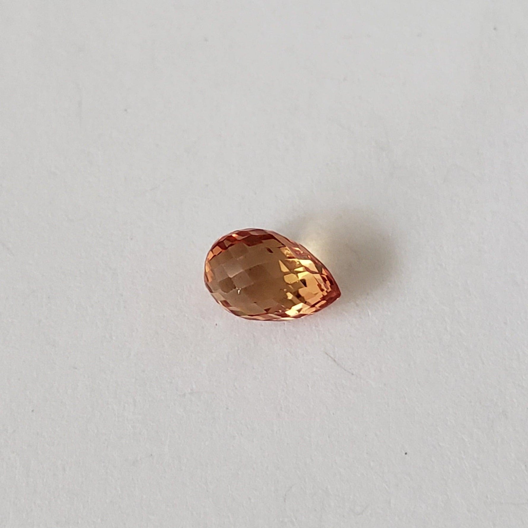  Sapphire | Briolette | Golden | 6.2x4mm | .93ct 7
