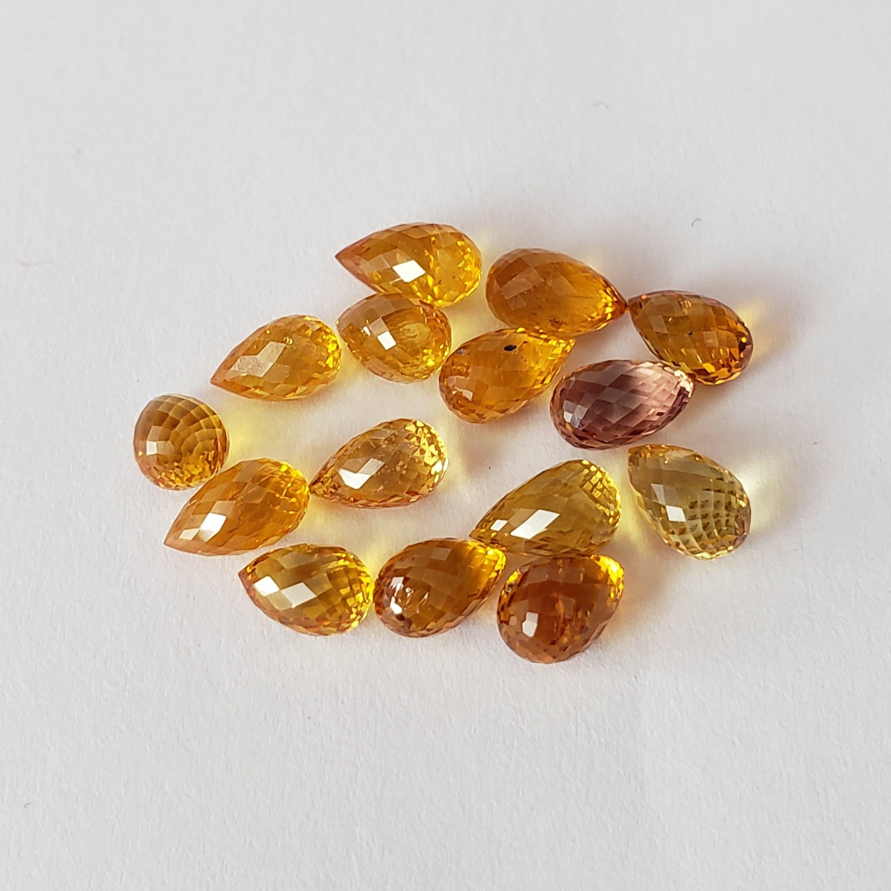  Sapphire | Briolette | Golden Yellow | 6x3.5 - 7x4.5mm | 0.70 to 1.0ct | Africa 2