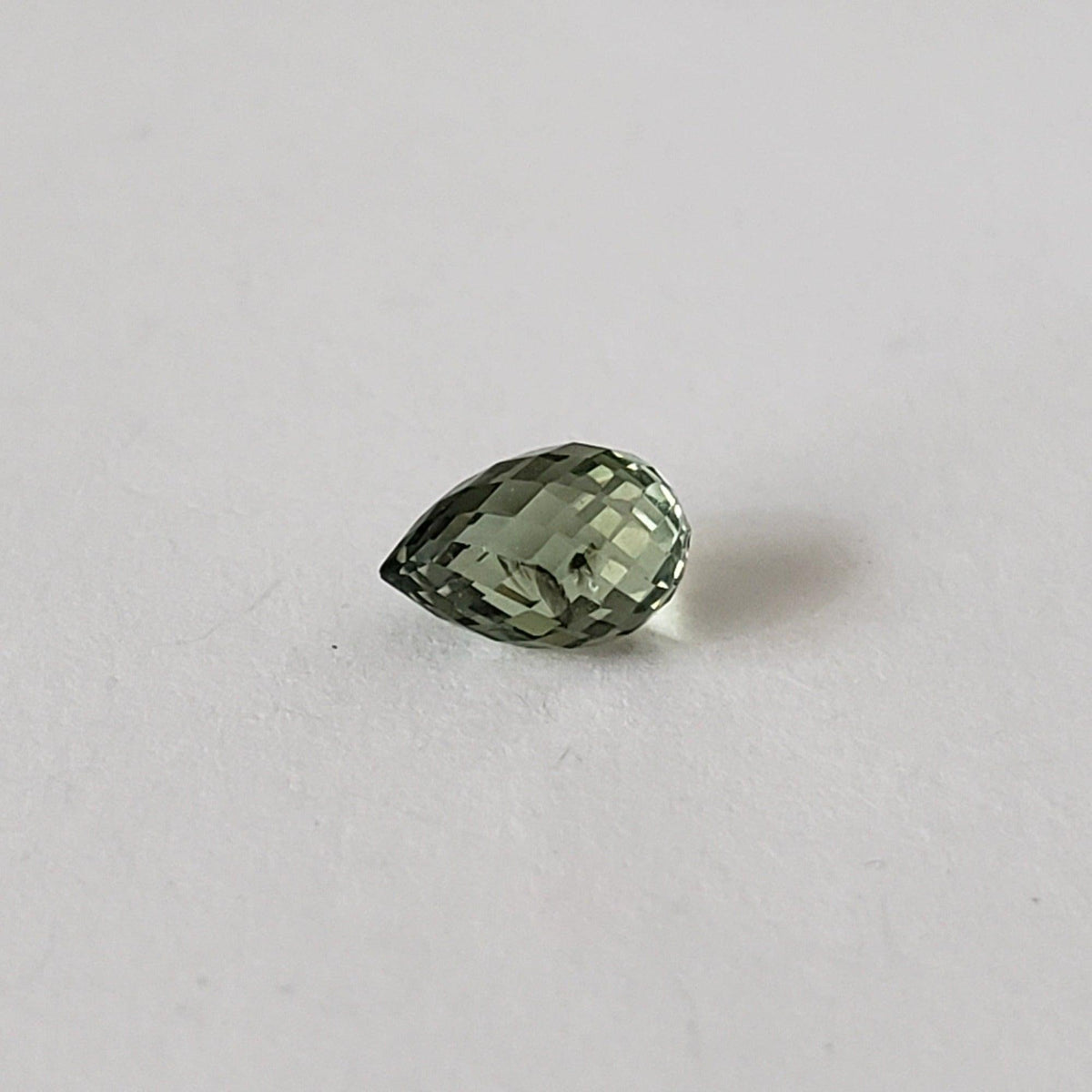  Sapphire | Briolette | Green | 5.9x3.8mm | .83ct 2