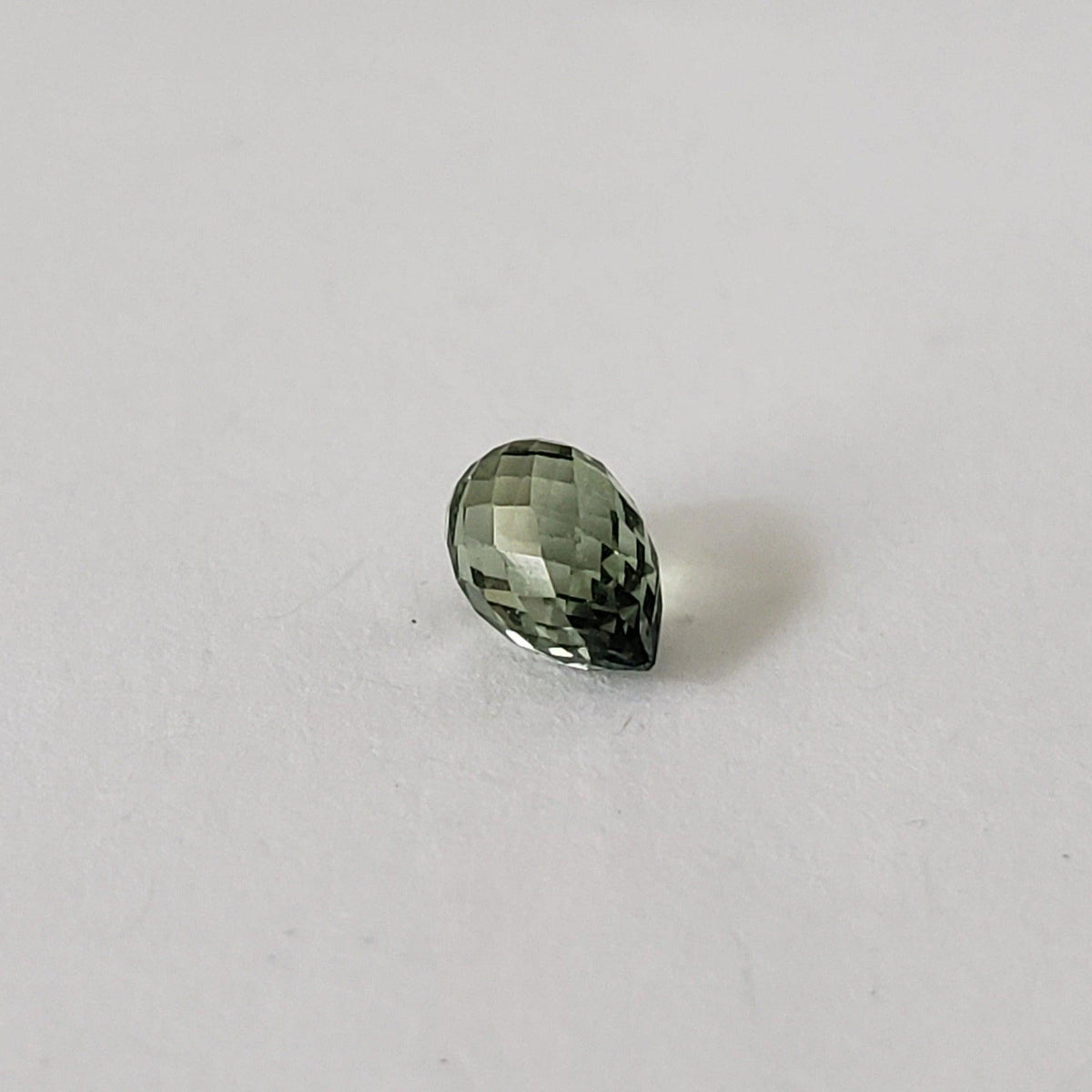  Sapphire | Briolette | Green | 5.9x3.8mm | .83ct 4