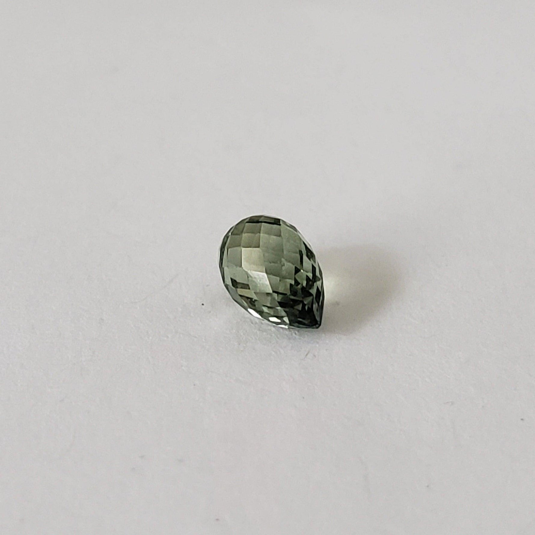  Sapphire | Briolette | Green | 5.9x3.8mm | .83ct 4